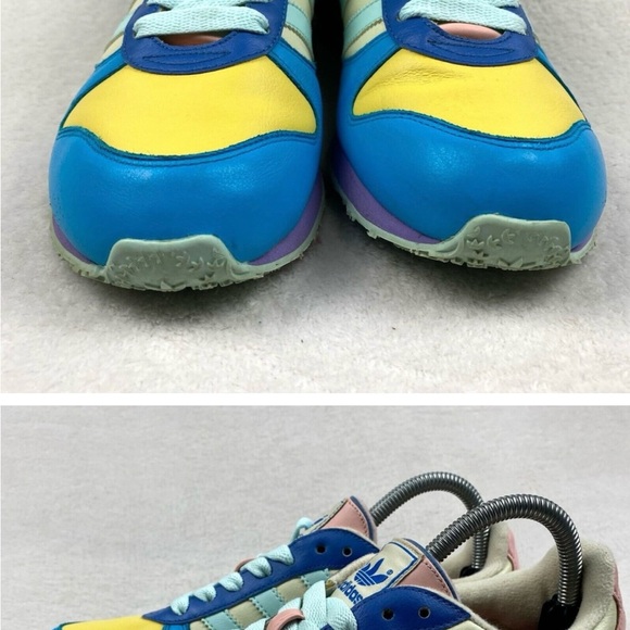 Adidas Low-Top Pastel Multi Color 2007 Athletic Sneakers Womens Size 8 Shoes - Picture 3 of 4